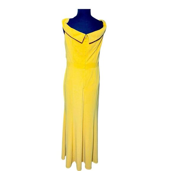 Davids Bridal Buttercup Yellow Stretch Belle Romantic Maxi Dress 12 Feminine - Picture 4 of 7
